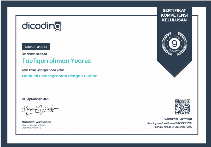 Memulai Pemrograman dengan Python