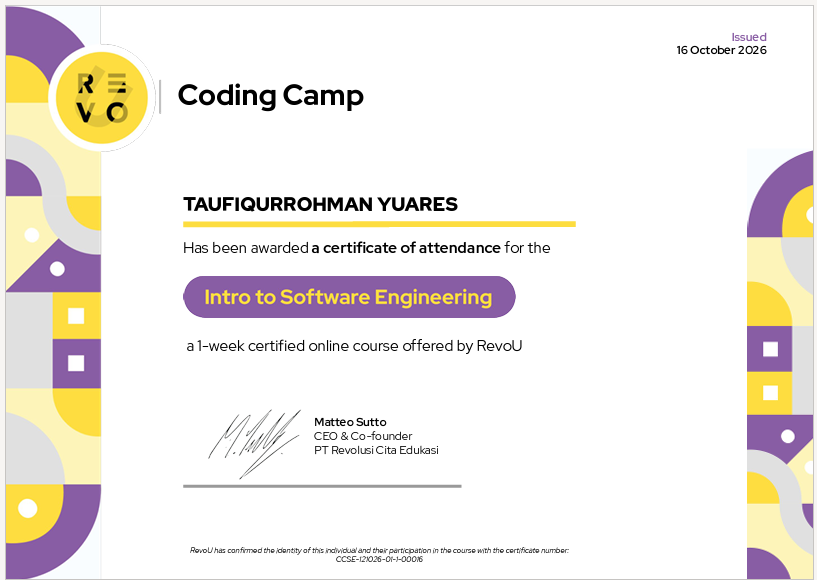 Intro to Software Engineering